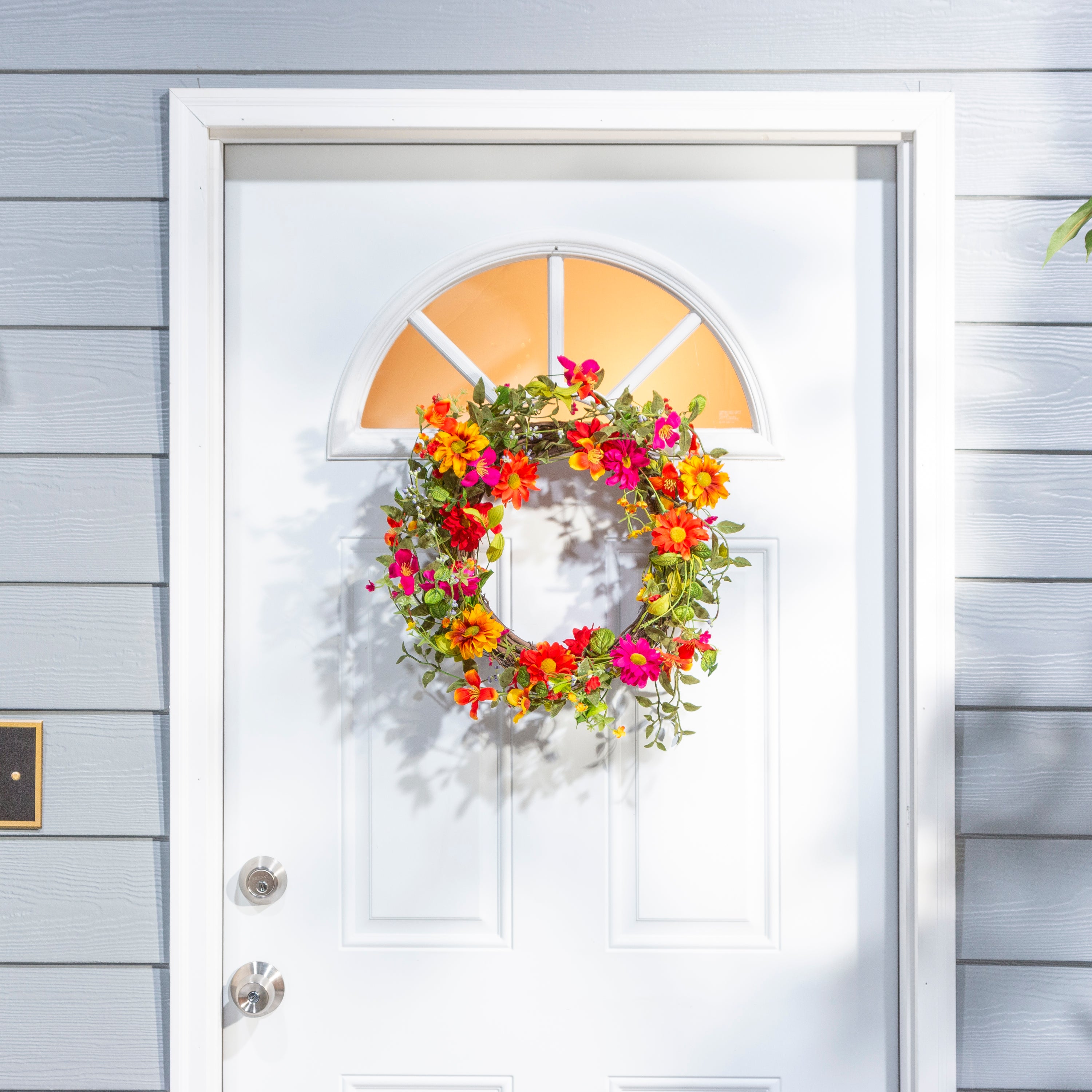 24 in Summer Wild Flower Twig Wreath